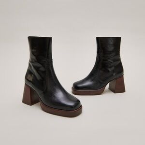 Two tone Jonak platform boots NWT